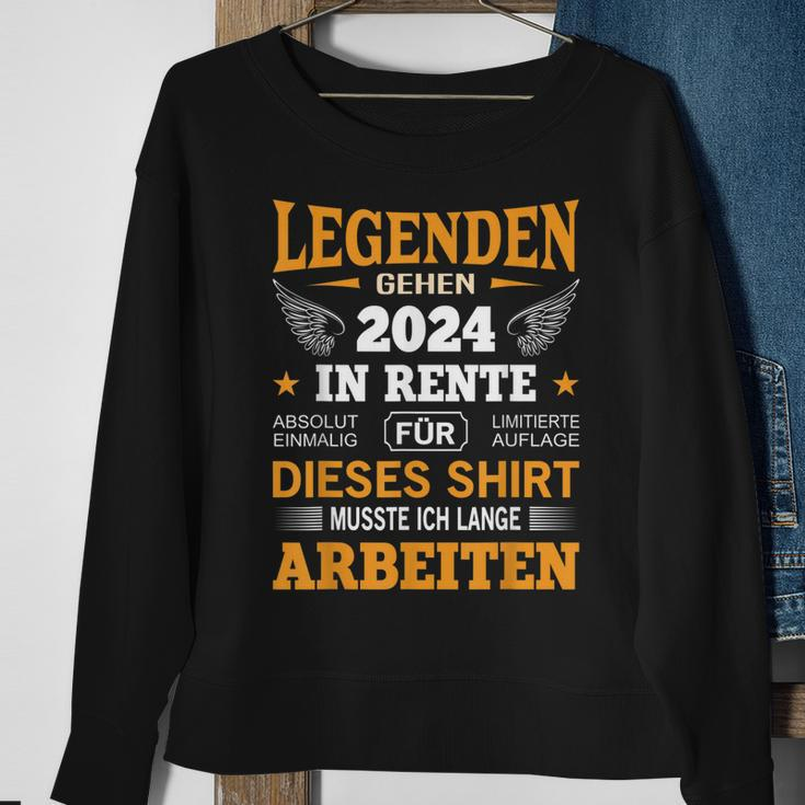 Rente 2024 Ruhestand Pension Deko Dekoration Rentner 2024 Sweatshirt Geschenke für alte Frauen