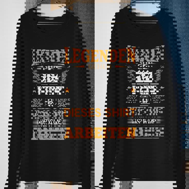 Rente 2024 Ruhestand Pension Deko Dekoration Rentner 2024 Sweatshirt Geschenke für alte Frauen