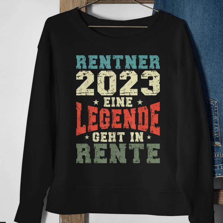 Rentner 2023 Rente Spruch Retro Vintage Sweatshirt Geschenke für alte Frauen