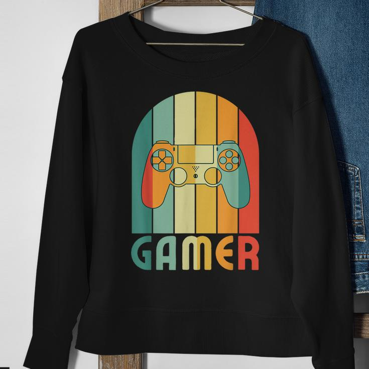 Retro Gamer Video Games Player For Game Player Gamer Dad Sweatshirt Gifts for Old Women