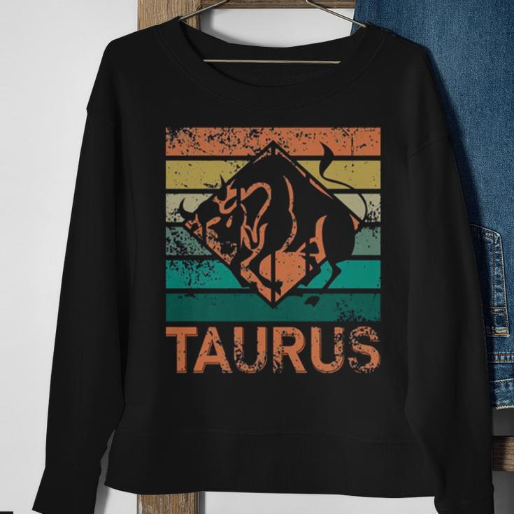 Retro Horoscope Taurus Sweatshirt Gifts for Old Women