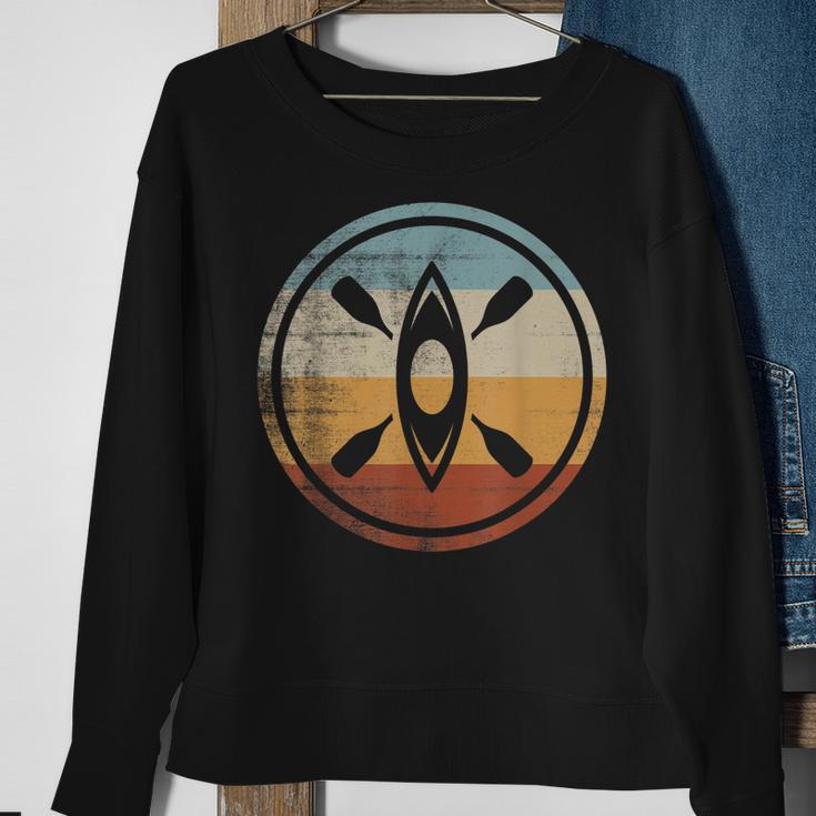 Retro Vintage Kajakfahrer Kajakfahren Kajak Sweatshirt Geschenke für alte Frauen