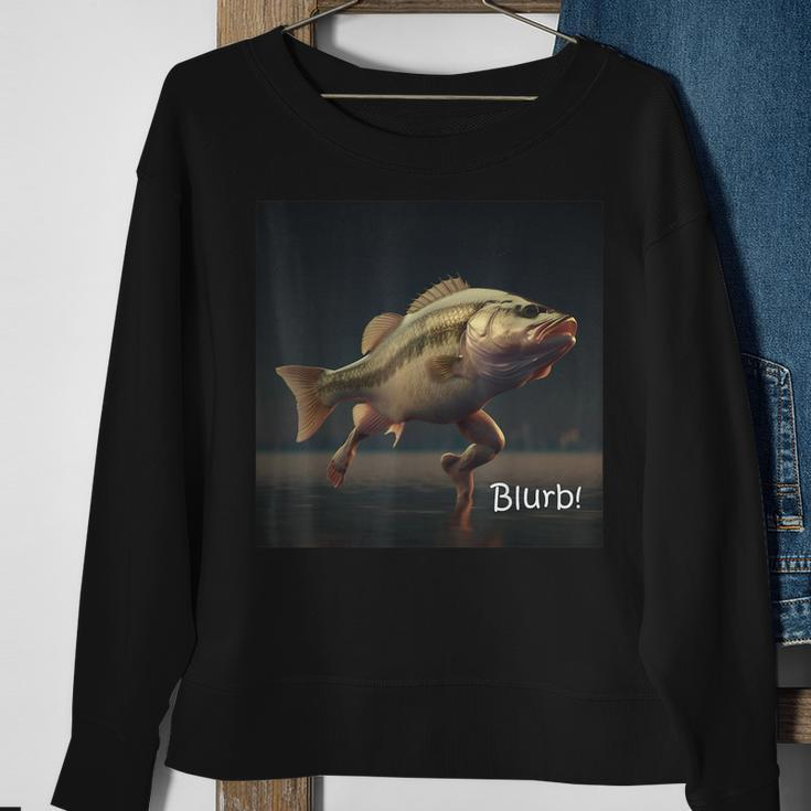Running Fish Sweatshirt Gifts for Old Women