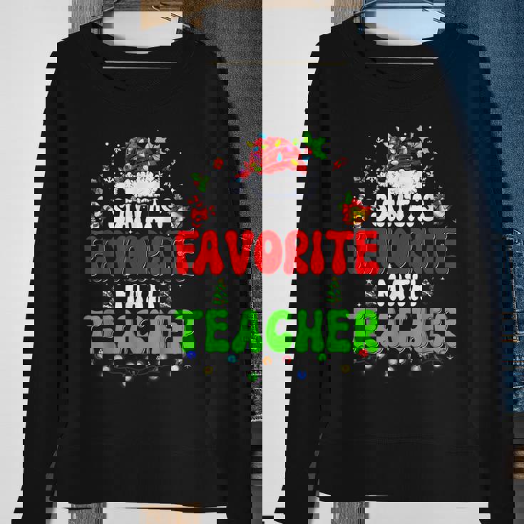 Santas Favorite Dance Teacher Group Matching Christmas 2022 Men Women Sweatshirt Graphic Print Unisex Gifts for Old Women