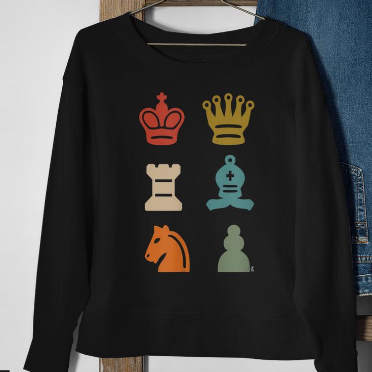 Schach Schachmatt Schachbrett Brettspiel Strategie Taktik Sweatshirt Geschenke für alte Frauen