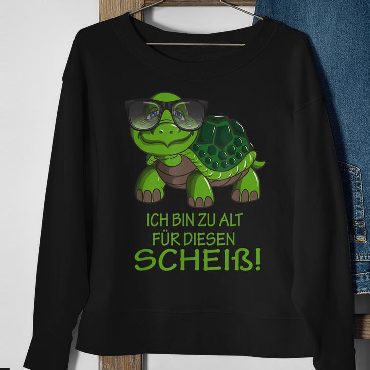 Schildkröte Ich Bin Zu Alt Für Diesen Scheiß Sportler Rente Sweatshirt Geschenke für alte Frauen