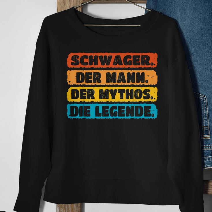 Schwager Geburtstag & Weihnachten Mythos Legende Sweatshirt, Herren Geschenke für alte Frauen