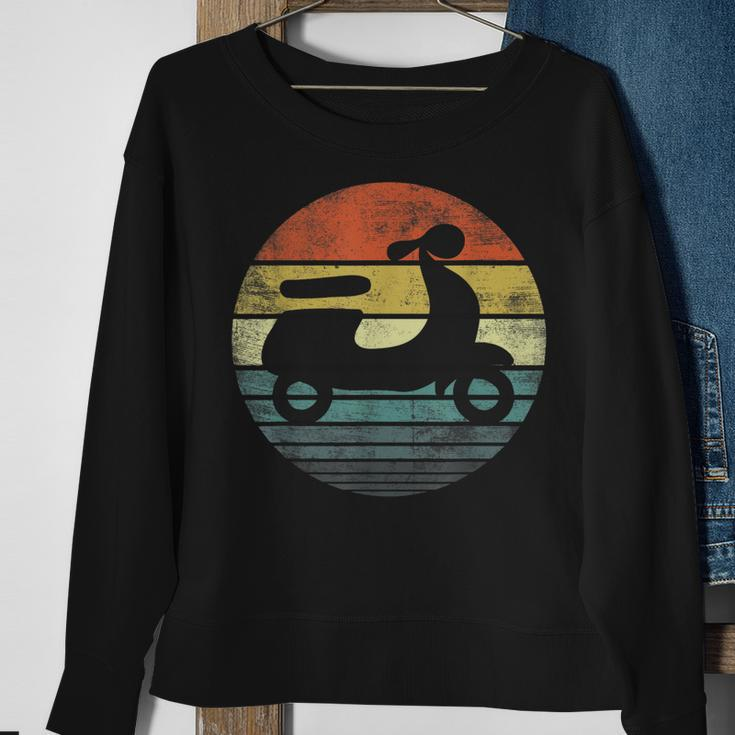 Scooter Driver Gifts Funny Retro Classic Motorbike Moped Sweatshirt Gifts for Old Women