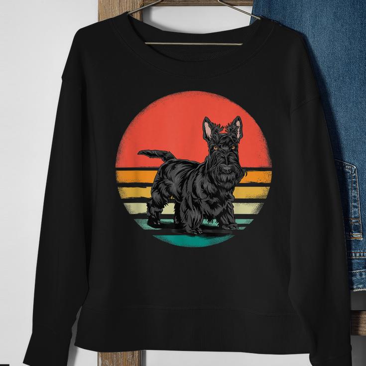 Scottish Terrier Hundeliebhaber Im Retro-Stil 70Er-Jahre Sweatshirt Geschenke für alte Frauen