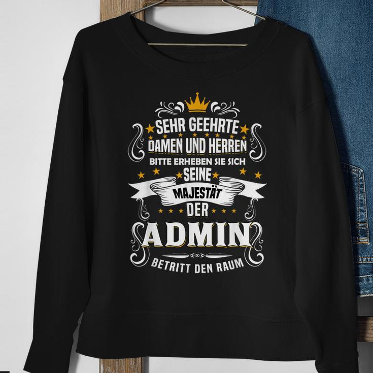 Seine Majestät Der Admin It Informatik Sweatshirt Geschenke für alte Frauen