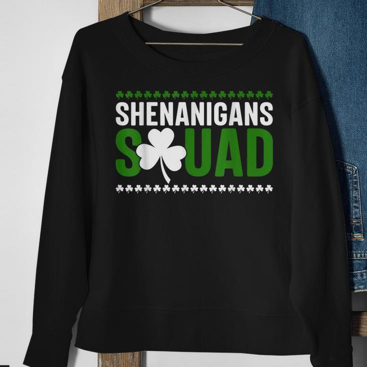 Shenanigans Squad Matching St Patricks Day Irish Leaf Sweatshirt Gifts for Old Women
