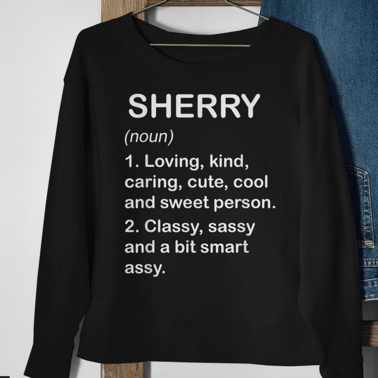Sherry Definition Personalized Custom Name Loving Kind Men Women Sweatshirt Graphic Print Unisex Gifts for Old Women