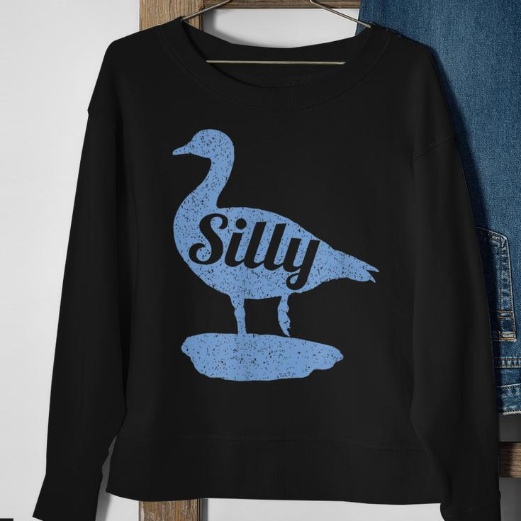 Silly Goose Funny Silly Goose Sweatshirt Gifts for Old Women