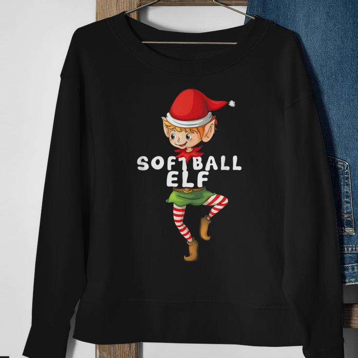 Softball Elf Kostüm Weihnachten Urlaub Passend Lustig Sweatshirt Geschenke für alte Frauen