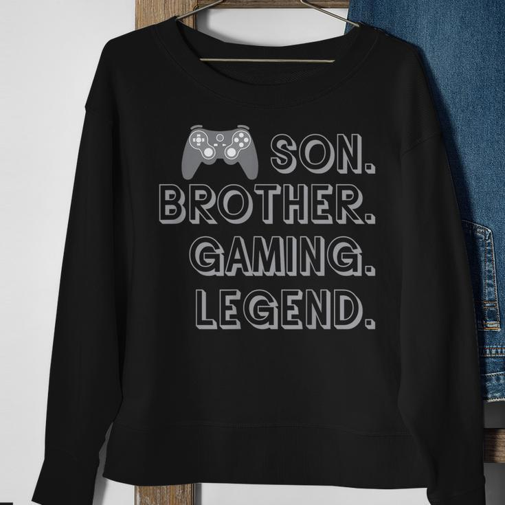 Sohn Bruder Gaming Legend Gaming Nage Boys Gamer Sweatshirt Geschenke für alte Frauen