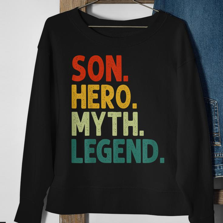 Sohn Held Mythos Legende Retro Vintage-Sohn Sweatshirt Geschenke für alte Frauen