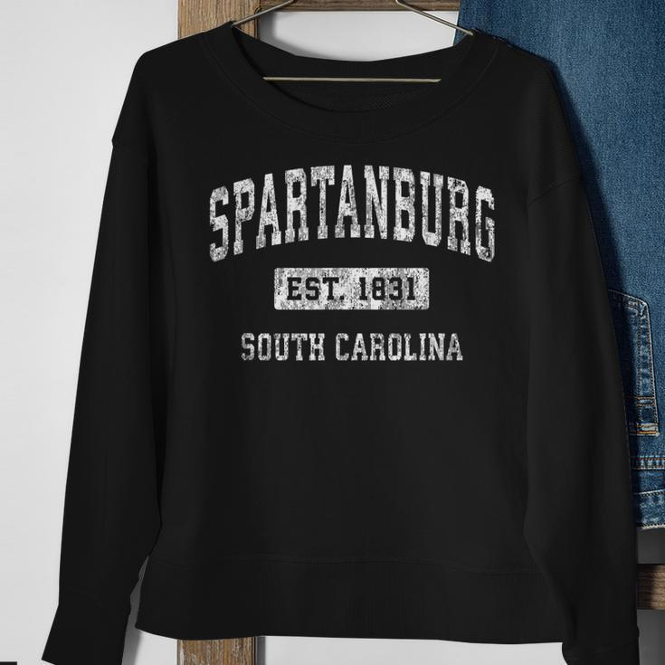Spartanburg South Carolina Sc Vintage Established Sports Men Women Sweatshirt Graphic Print Unisex Gifts for Old Women