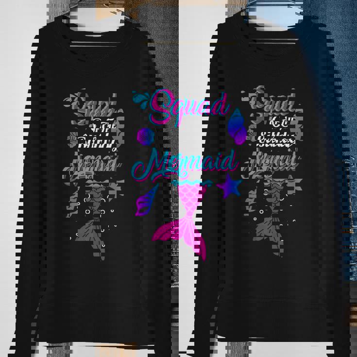 Squad Of The Birthday Mermaid Birthday Party Mermaid Squad Sweatshirt Gifts for Old Women Squad Of The Birthday Mermaid Birthday Party Mermaid Squad Sweatshirt Gifts for Old Women