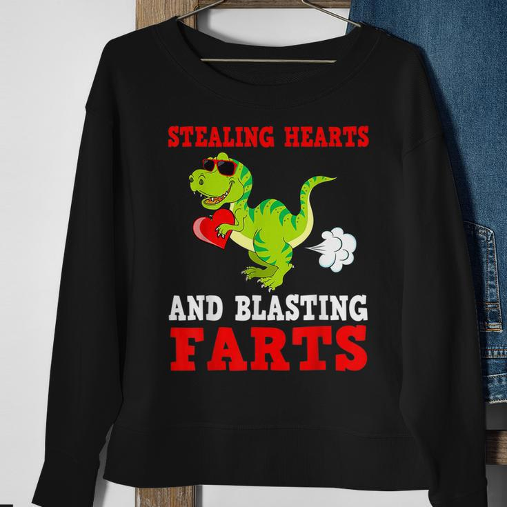 Stealing Hearts And Blasting FartsRex Cute Toddler Sweatshirt Gifts for Old Women