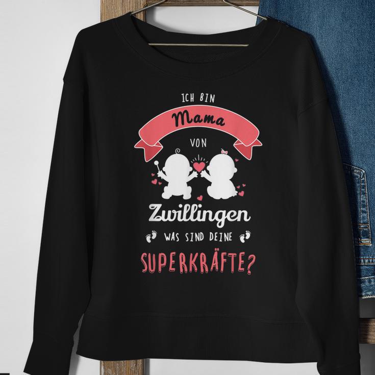 Stolze Mama Zwillinge Geschenk Zwillingsmama Geschenk Damen Sweatshirt Geschenke für alte Frauen