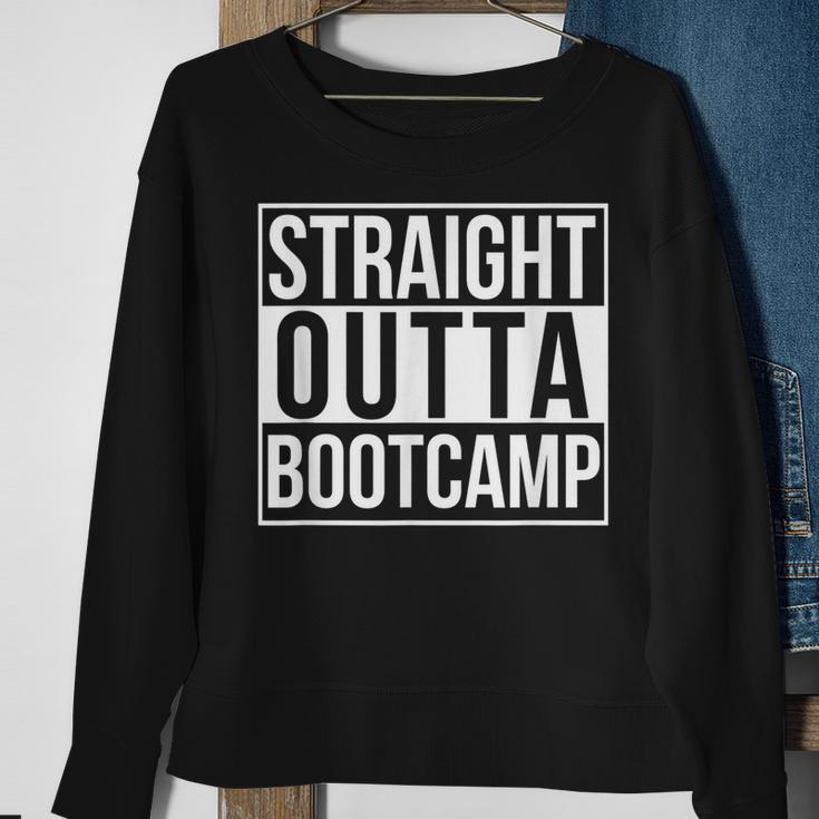 Straight Outta Bootcamp Sweatshirt Gifts for Old Women