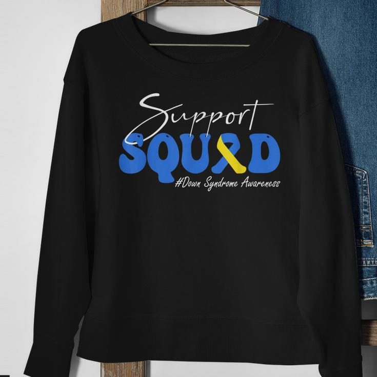 Support Squad Down Syndrome Awareness Sweatshirt Gifts for Old Women
