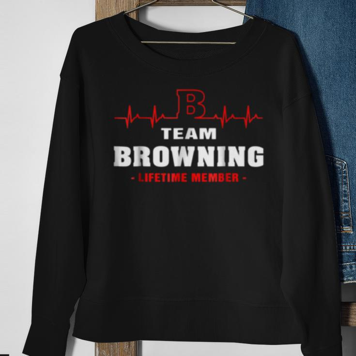 Team Browning Lifetime Member Surname Last Name Sweatshirt Gifts for Old Women