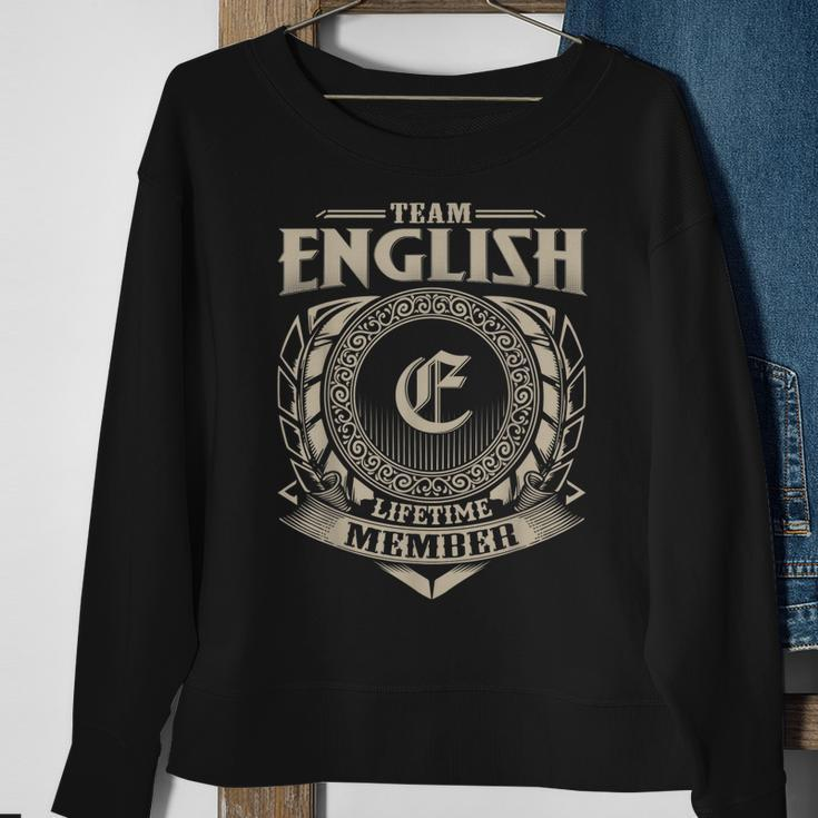 Team English Lifetime Member Vintage English Family Men Women Sweatshirt Graphic Print Unisex Gifts for Old Women