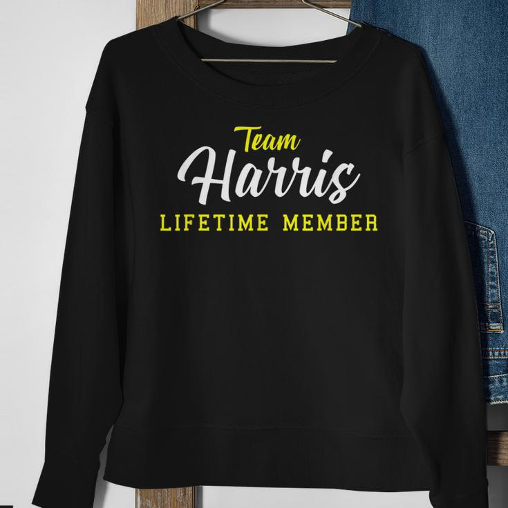 Team Harris Lifetime Member Surname Birthday Wedding Name Men Women Sweatshirt Graphic Print Unisex Gifts for Old Women