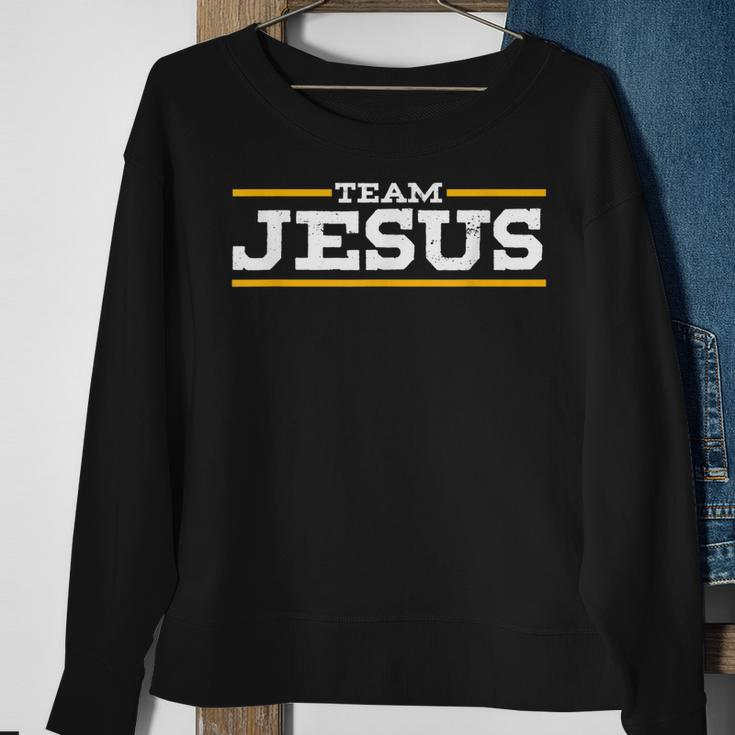 Team Jesus Christus Christ Katholik Orthodox Gott Gläubig Sweatshirt Geschenke für alte Frauen