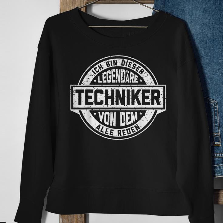 Techniker Legende Witziger Vintage Spruch Sweatshirt Geschenke für alte Frauen