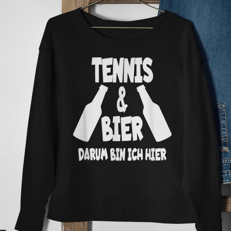 Tennis Und Bier Tenniscamp Tennistrainer Tenniscamp Sweatshirt Geschenke für alte Frauen