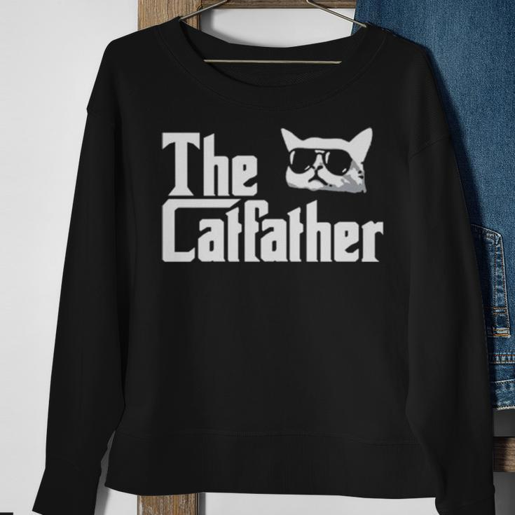 The Catfather Cat Dad Sweatshirt Gifts for Old Women