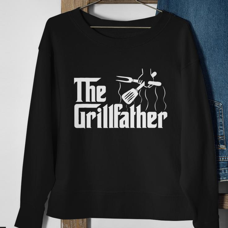 The Grillfather Bbq Grill & Smoker | Barbecue Chef Tshirt Sweatshirt Gifts for Old Women