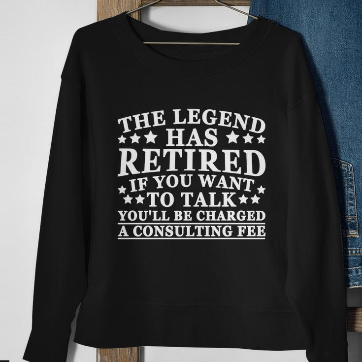 The Legend Has Retired Vintage Retirement Gift Sweatshirt Gifts for Old Women