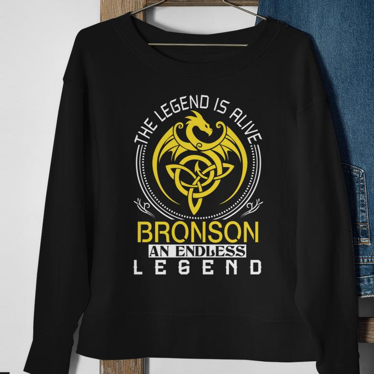 The Legend Is Alive Bronson Family Name Sweatshirt Gifts for Old Women