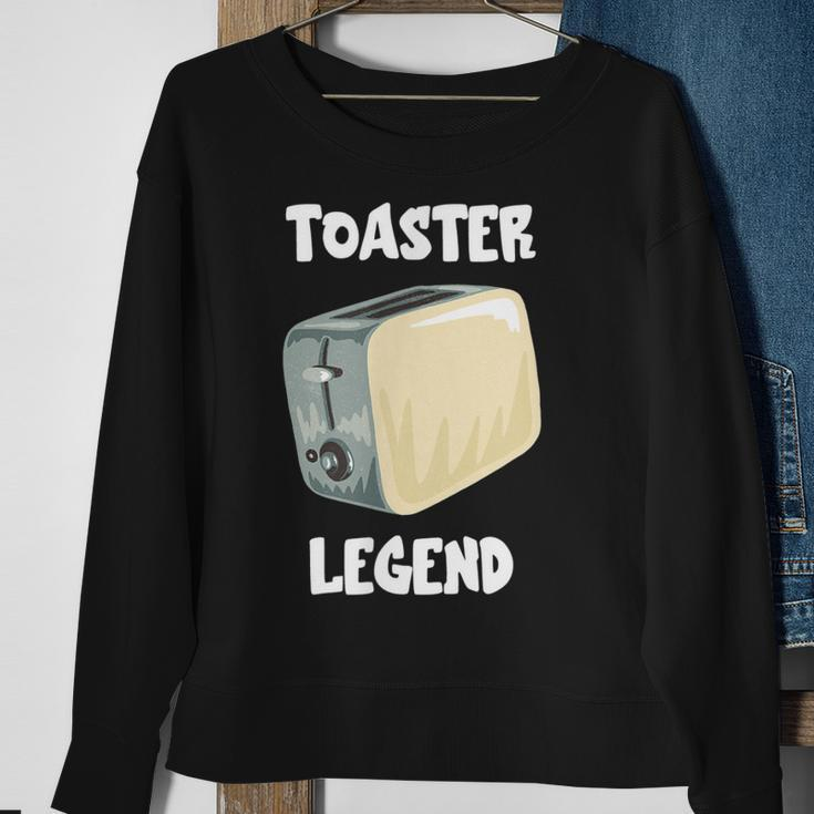 Toaster Legend Sweatshirt für Brot- und Toastliebhaber, Frühstücksidee Geschenke für alte Frauen