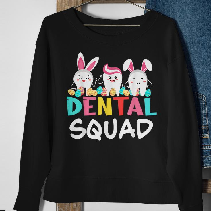 Tooth Bunny Easter Day Dentist Dental Hygienist Assistant Sweatshirt Gifts for Old Women
