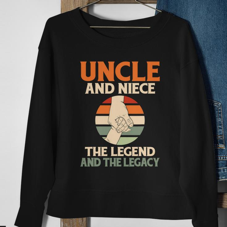 Uncle And Niece The Legend And The Legacy Family Uncle Sweatshirt Gifts for Old Women