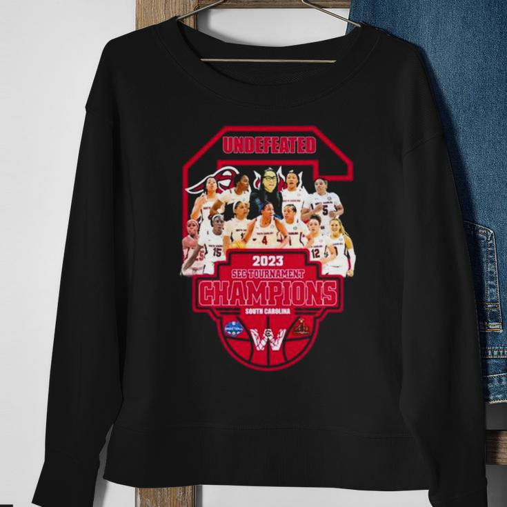 Undefeated Team 2023 Sec Tournament Champions South Carolina Sweatshirt Gifts for Old Women