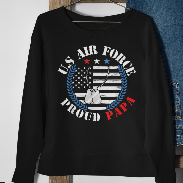 Us Air Force Veteran US Air Force Proud Papa Sweatshirt Gifts for Old Women