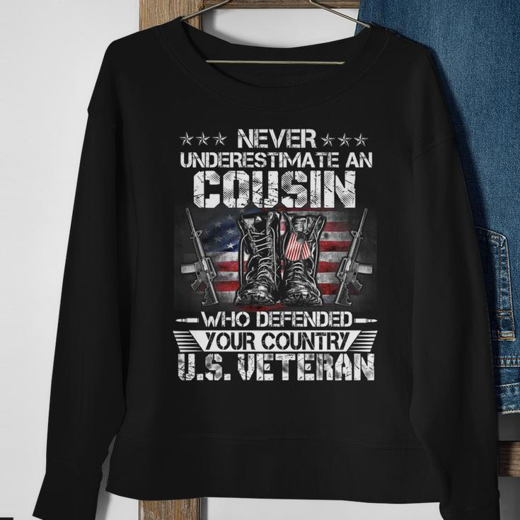 Us Veteran Cousin Veterans Day Us Patriot Patriotic Sweatshirt Gifts for Old Women