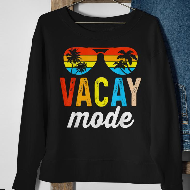 Vacay Mode Vintage Vacation Summer Cruise Family Holiday Sweatshirt Gifts for Old Women