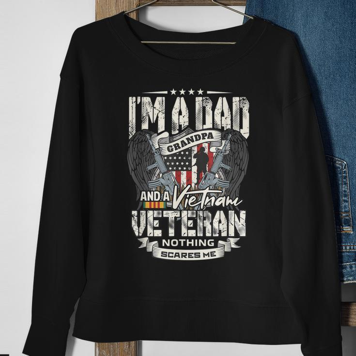 Veterans Day Dad Veteran Grandpa Vietnam Vet Men Women Sweatshirt Graphic Print Unisex Gifts for Old Women