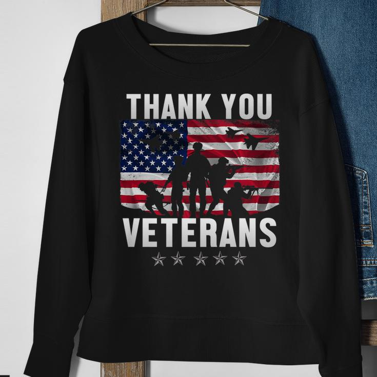 Veterans Day Gifts Thank You Veterans Proud Sweatshirt Gifts for Old Women