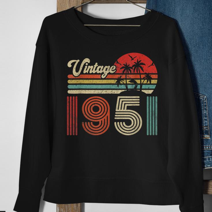 Vintage 1951 Sweatshirt für 72. Geburtstag, Retro Look für Frauen und Männer Geschenke für alte Frauen