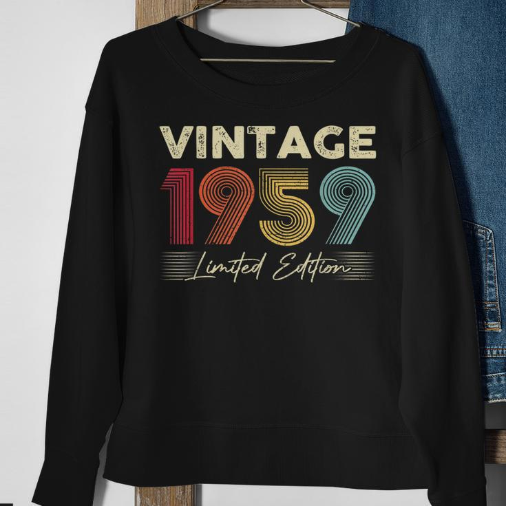 Vintage 1959 Wedding Anniversary Born In 1959 Birthday Party Sweatshirt Gifts for Old Women
