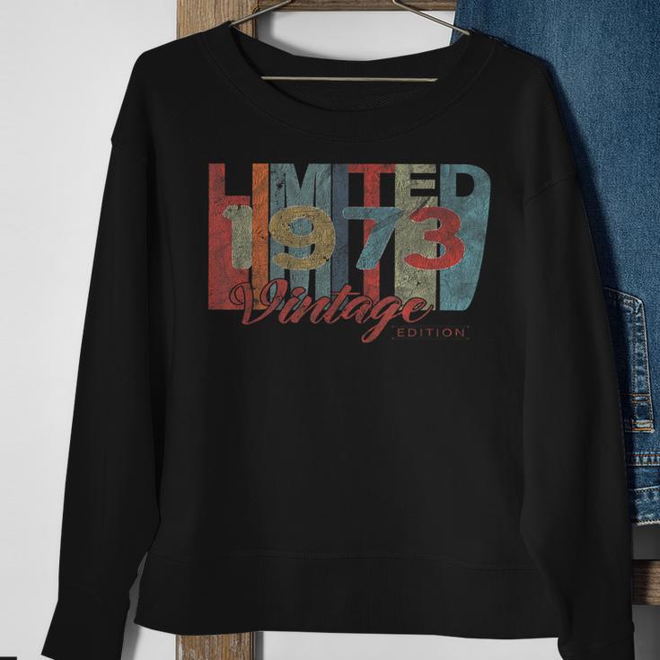 Vintage 1973 Limitierte Auflage Sweatshirt, 50. Geburtstag Retro Design Geschenke für alte Frauen