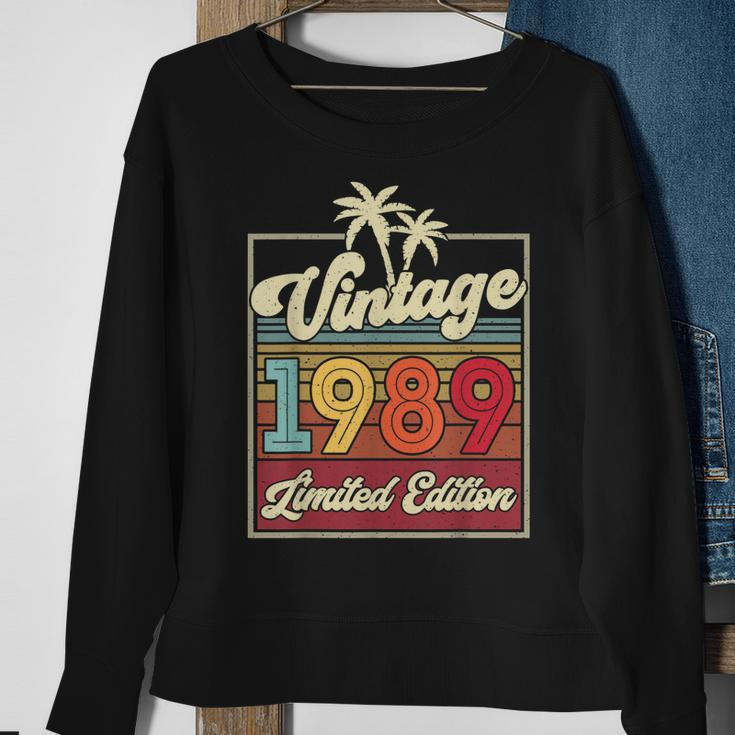 Vintage 1989 Wedding Anniversary Born In 1989 Birthday Party Sweatshirt Gifts for Old Women