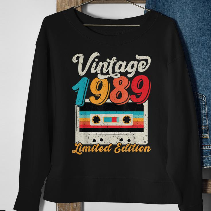 Vintage 1989 Wedding Anniversary Born In 1989 Birthday Party V2 Sweatshirt Gifts for Old Women